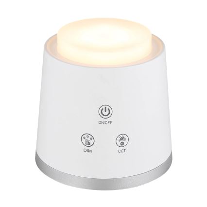Globo - LED érintőkapcsolós asztali lámpa 4 az 1-ben LED/6W/3,7V 3000K/4000K/6500K 1500 mAh USB fehér