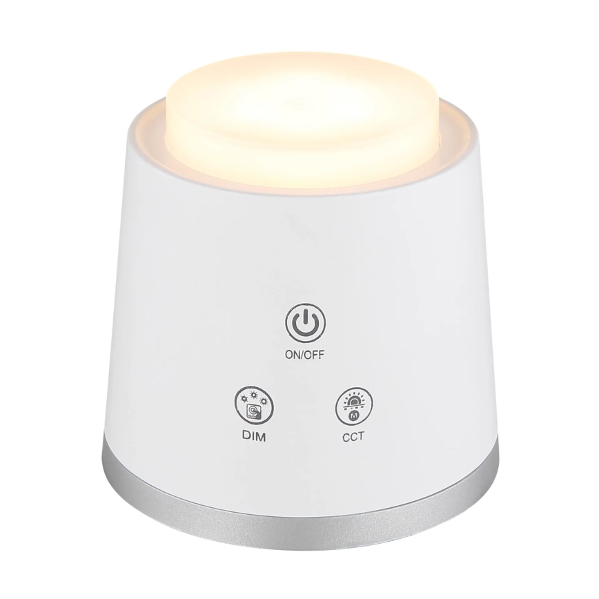 Globo - LED érintőkapcsolós asztali lámpa 4 az 1-ben LED/6W/3,7V 3000K/4000K/6500K 1500 mAh USB fehér