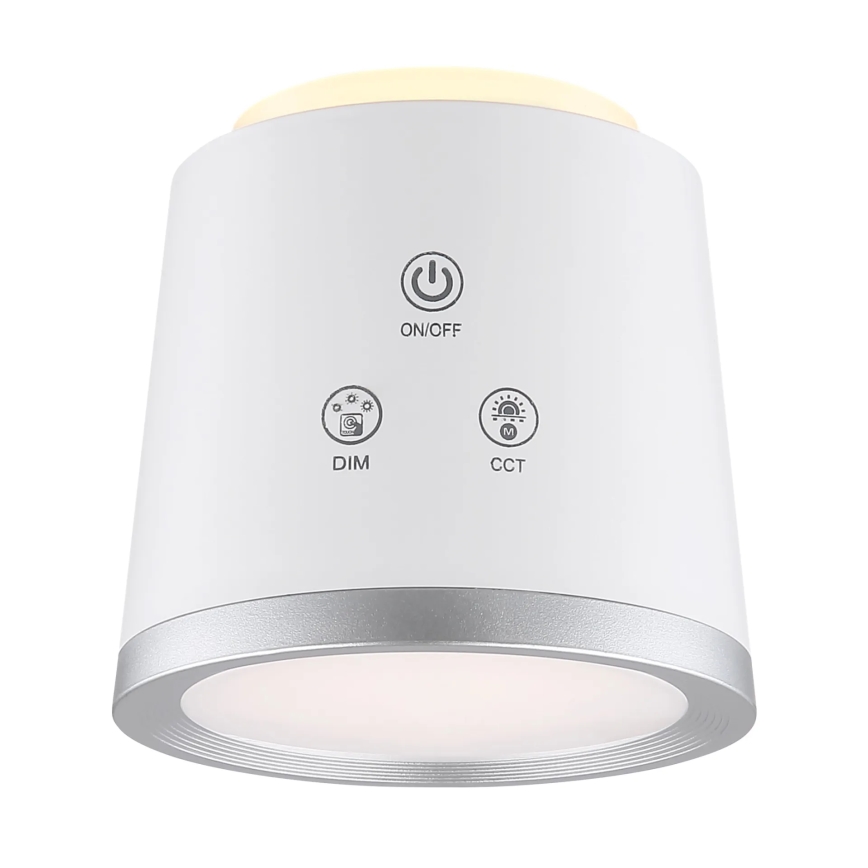 Globo - LED érintőkapcsolós asztali lámpa 4 az 1-ben LED/6W/3,7V 3000K/4000K/6500K 1500 mAh USB fehér