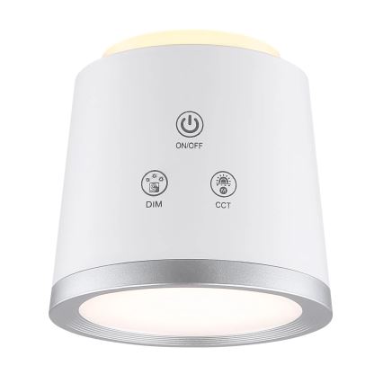 Globo - LED érintőkapcsolós asztali lámpa 4 az 1-ben LED/6W/3,7V 3000K/4000K/6500K 1500 mAh USB fehér