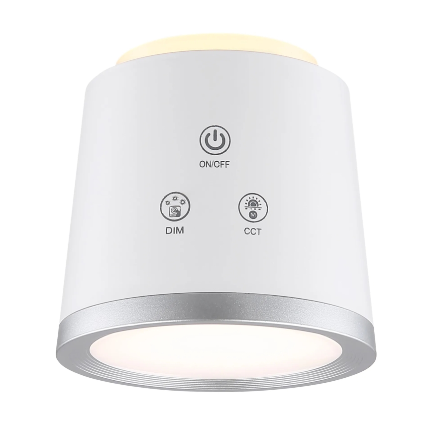 Globo - LED érintőkapcsolós asztali lámpa 4 az 1-ben LED/6W/3,7V 3000K/4000K/6500K 1500 mAh USB fehér