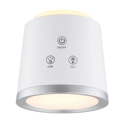 Globo - LED érintőkapcsolós asztali lámpa 4 az 1-ben LED/6W/3,7V 3000K/4000K/6500K 1500 mAh USB fehér