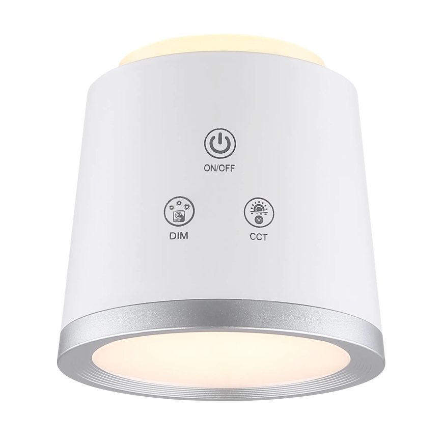 Globo - LED érintőkapcsolós asztali lámpa 4 az 1-ben LED/6W/3,7V 3000K/4000K/6500K 1500 mAh USB fehér