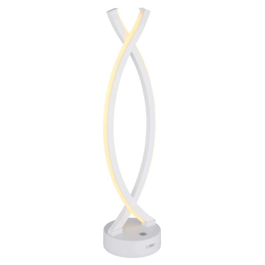 Globo - LED érintésvezérelt asztali lámpa, állítható fényerővel LED/1W/3,7V 3000K 1800 mAh USB fehér