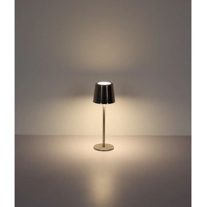 Globo - LED érintéses, dimmelhető, újratölthető asztali lámpa LED/2W/3,7V 3000/4000/6000K 2200 mAh fényes króm