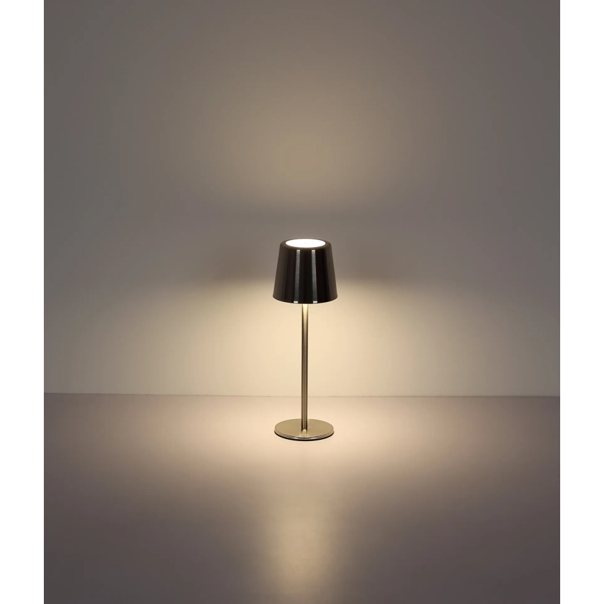 Globo - LED érintéses, dimmelhető, újratölthető asztali lámpa LED/2W/3,7V 3000/4000/6000K 2200 mAh fényes króm