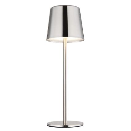 Globo - LED érintéses, dimmelhető, újratölthető asztali lámpa LED/2W/3,7V 3000/4000/6000K 2200 mAh fényes króm