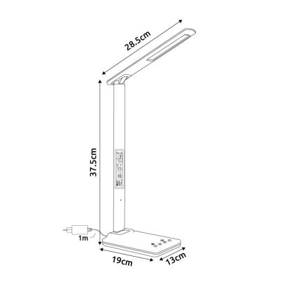 Globo - Dimmelhető, érintésvezérlésű asztali LED-lámpa LED/5W/230V 3000/4500/7000K