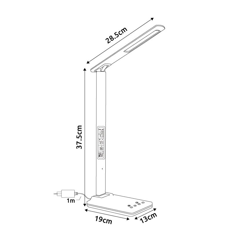 Globo - Dimmelhető, érintésvezérlésű asztali LED-lámpa LED/5W/230V 3000/4500/7000K