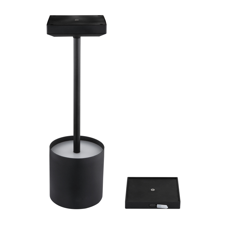 Globo - LED fényerőszabályozható érintéses újratölthető asztali lámpa LED/1,5W/5V 2200 mAh fekete