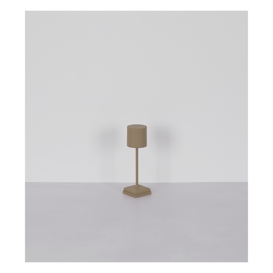 Globo - dimmelhető, érintésvezérlésű, újratölthető LED asztali lámpa LED/1,5W/5V 2200 mAh bézs