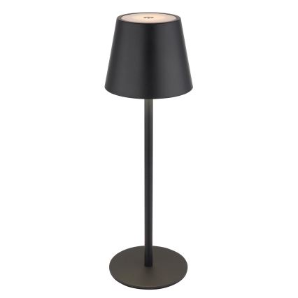 Globo - LED dimmelhető érintésvezérlésű újratölthető kültéri asztali lámpa 3 az 1-ben LED/3W/5V 3000/4000/5000K IP54 1800 mAh fekete