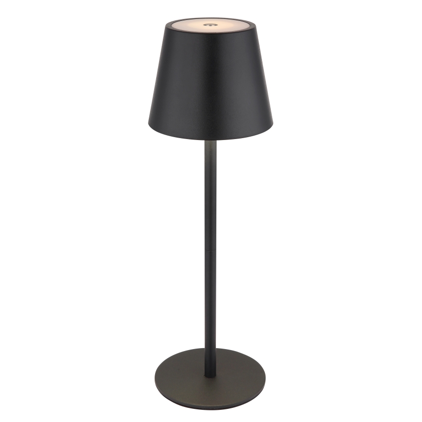 Globo - LED dimmelhető érintésvezérlésű újratölthető kültéri asztali lámpa 3 az 1-ben LED/3W/5V 3000/4000/5000K IP54 1800 mAh fekete