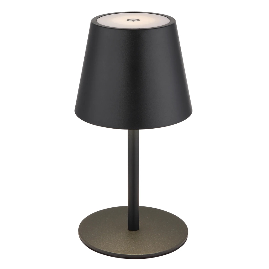 Globo - LED dimmelhető érintésvezérlésű újratölthető kültéri asztali lámpa 3 az 1-ben LED/3W/5V 3000/4000/5000K IP54 1800 mAh fekete