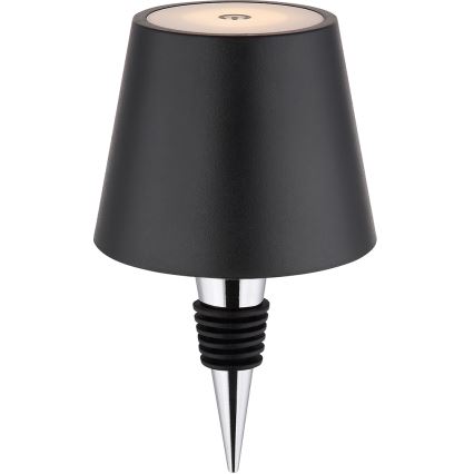 Globo - LED dimmelhető érintésvezérlésű újratölthető kültéri asztali lámpa 3 az 1-ben LED/3W/5V 3000/4000/5000K IP54 1800 mAh fekete