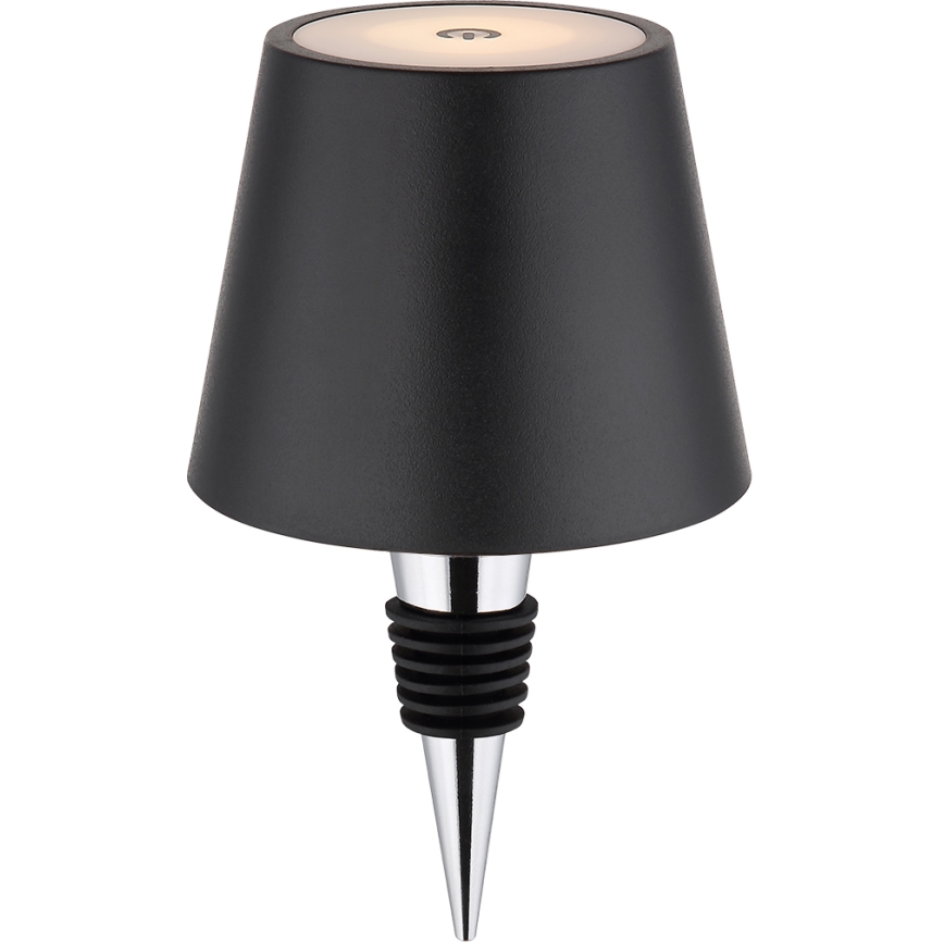 Globo - LED dimmelhető érintésvezérlésű újratölthető kültéri asztali lámpa 3 az 1-ben LED/3W/5V 3000/4000/5000K IP54 1800 mAh fekete