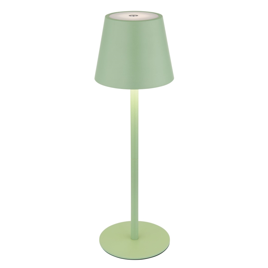 Globo - LED dimmelhető érintésvezérelt tölthető kültéri asztali lámpa 3 az 1-ben LED/3W/5V 3000/4000/5000K IP54 1800 mAh zöld