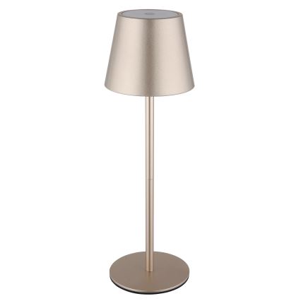 Globo - LED dimmelhető érintéses tölthető kültéri asztali lámpa 3 az 1-ben LED/3W/5V 3000/4000/5000K IP54 1800 mAh sárgaréz