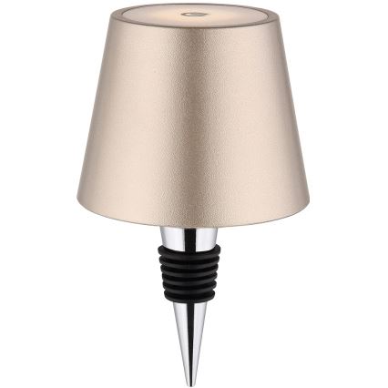 Globo - LED dimmelhető érintéses tölthető kültéri asztali lámpa 3 az 1-ben LED/3W/5V 3000/4000/5000K IP54 1800 mAh sárgaréz