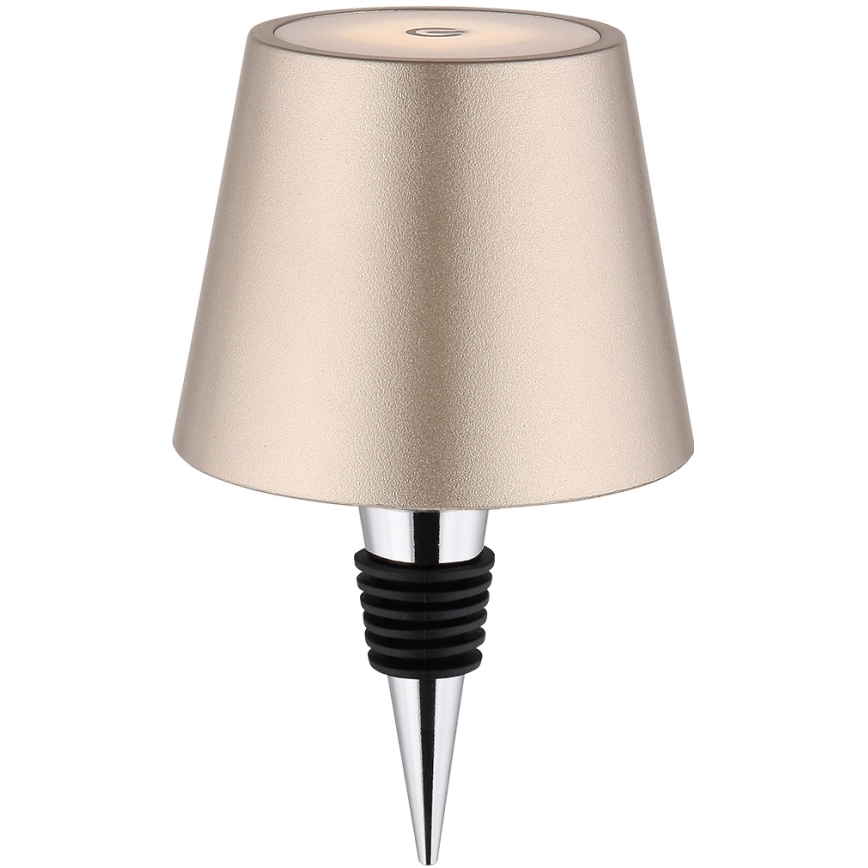 Globo - LED dimmelhető érintéses tölthető kültéri asztali lámpa 3 az 1-ben LED/3W/5V 3000/4000/5000K IP54 1800 mAh sárgaréz