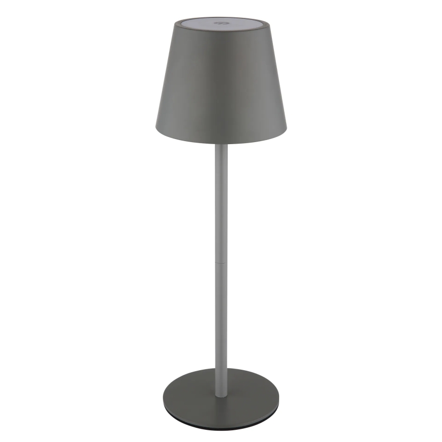 Globo - LED fényerőszabályozható érintésvezérlésű újratölthető kültéri asztali lámpa 3 az 1-ben LED/3W/5V 3000/4000/5000K IP54 1800 mAh szürke