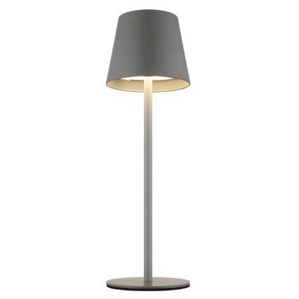 Globo - LED fényerőszabályozható érintésvezérlésű újratölthető kültéri asztali lámpa 3 az 1-ben LED/3W/5V 3000/4000/5000K IP54 1800 mAh szürke
