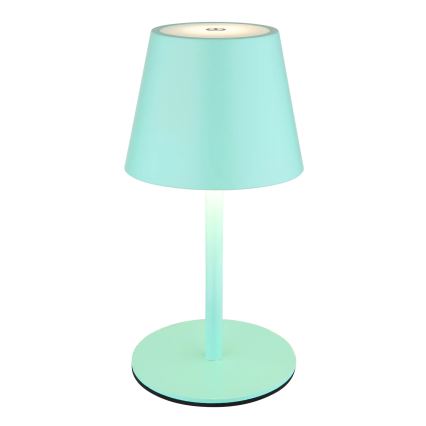Globo - LED dimmelhető érintésvezérlésű tölthető kültéri asztali lámpa 3 az 1-ben LED/3W/5V 3000/4000/5000K IP54 1800 mAh mentazöld