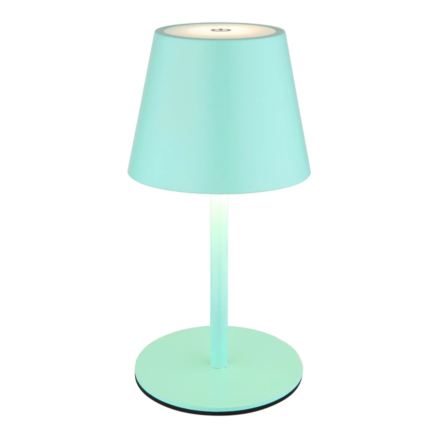 Globo - LED dimmelhető érintésvezérlésű tölthető kültéri asztali lámpa 3 az 1-ben LED/3W/5V 3000/4000/5000K IP54 1800 mAh mentazöld
