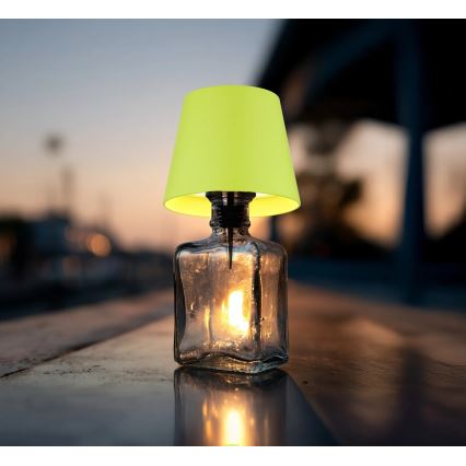 Globo - LED dimmelhető érintős tölthető kültéri asztali lámpa 3 az 1-ben LED/3W/5V 3000/4000/5000K IP54 1800 mAh zöld