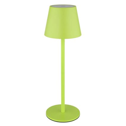 Globo - LED dimmelhető érintős tölthető kültéri asztali lámpa 3 az 1-ben LED/3W/5V 3000/4000/5000K IP54 1800 mAh zöld