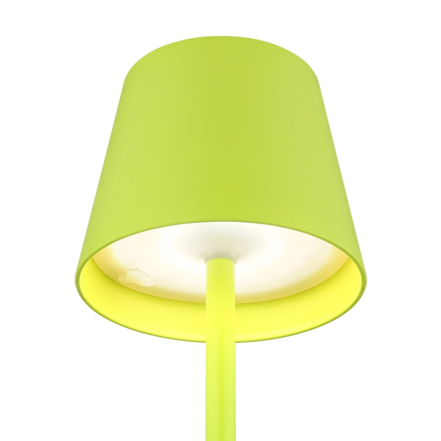 Globo - LED dimmelhető érintős tölthető kültéri asztali lámpa 3 az 1-ben LED/3W/5V 3000/4000/5000K IP54 1800 mAh zöld