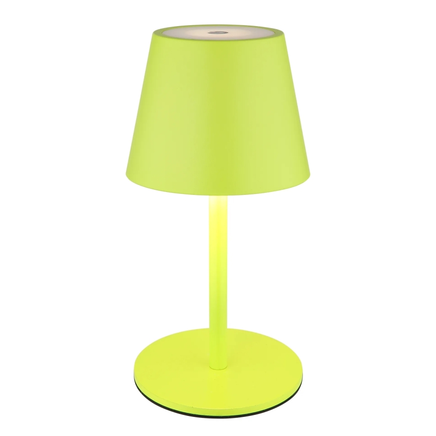 Globo - LED dimmelhető érintős tölthető kültéri asztali lámpa 3 az 1-ben LED/3W/5V 3000/4000/5000K IP54 1800 mAh zöld