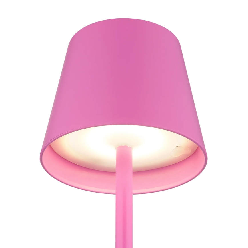 Globo - LED dimmelhető érintéses újratölthető kültéri asztali lámpa 3 az 1-ben LED/3W/5V 3000/4000/5000K IP54 1800 mAh rózsaszín