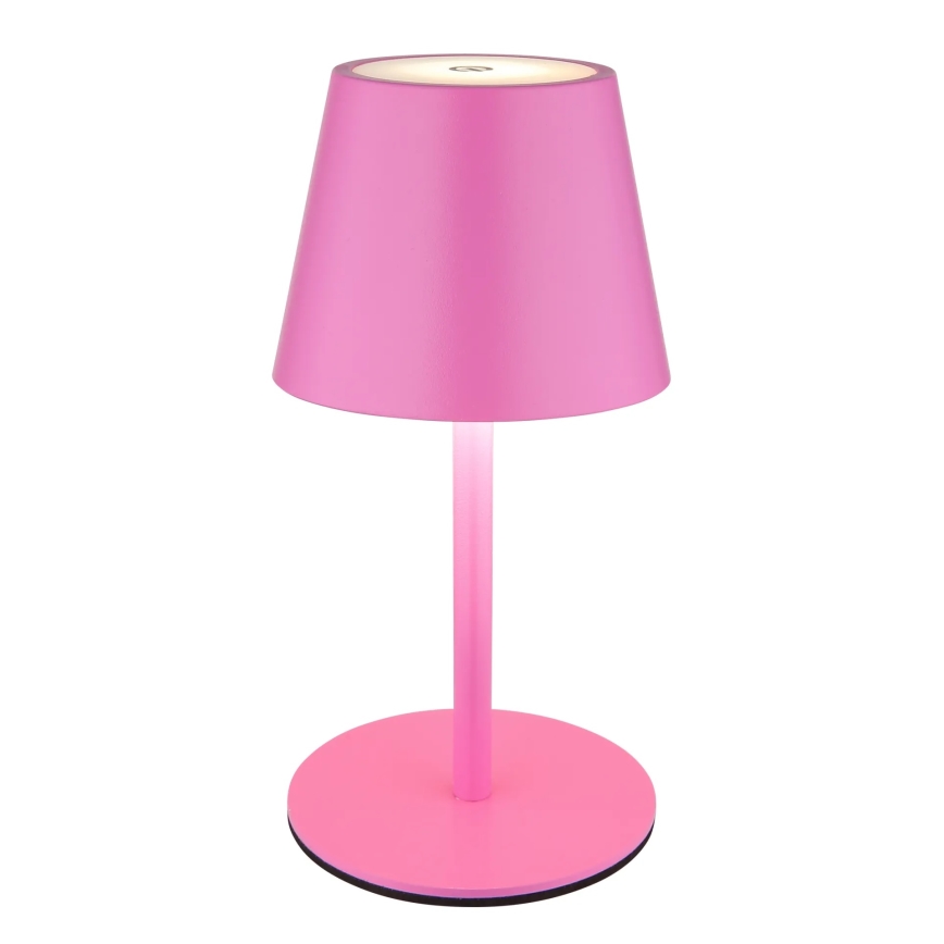 Globo - LED dimmelhető érintéses újratölthető kültéri asztali lámpa 3 az 1-ben LED/3W/5V 3000/4000/5000K IP54 1800 mAh rózsaszín