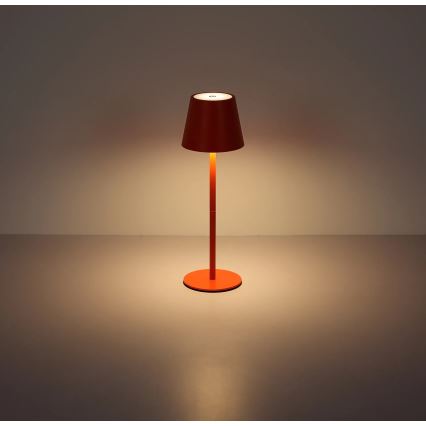 Globo - Dimmelhető, érintésvezérelt tölthető kültéri asztali lámpa 3 az 1-ben LED/3W/5V 3000/4000/5000 K IP54 1800 mAh piros