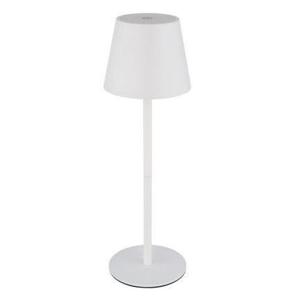 Globo - LED fényerőszabályozható érintésvezérlésű újratölthető kültéri asztali lámpa 3 az 1-ben LED/3W/5V 3000/4000/5000K IP54 1800 mAh fehér