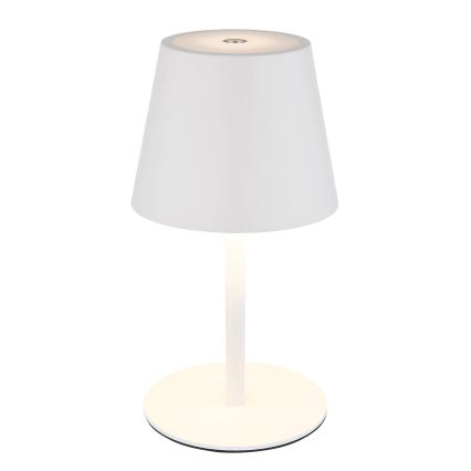 Globo - LED fényerőszabályozható érintésvezérlésű újratölthető kültéri asztali lámpa 3 az 1-ben LED/3W/5V 3000/4000/5000K IP54 1800 mAh fehér