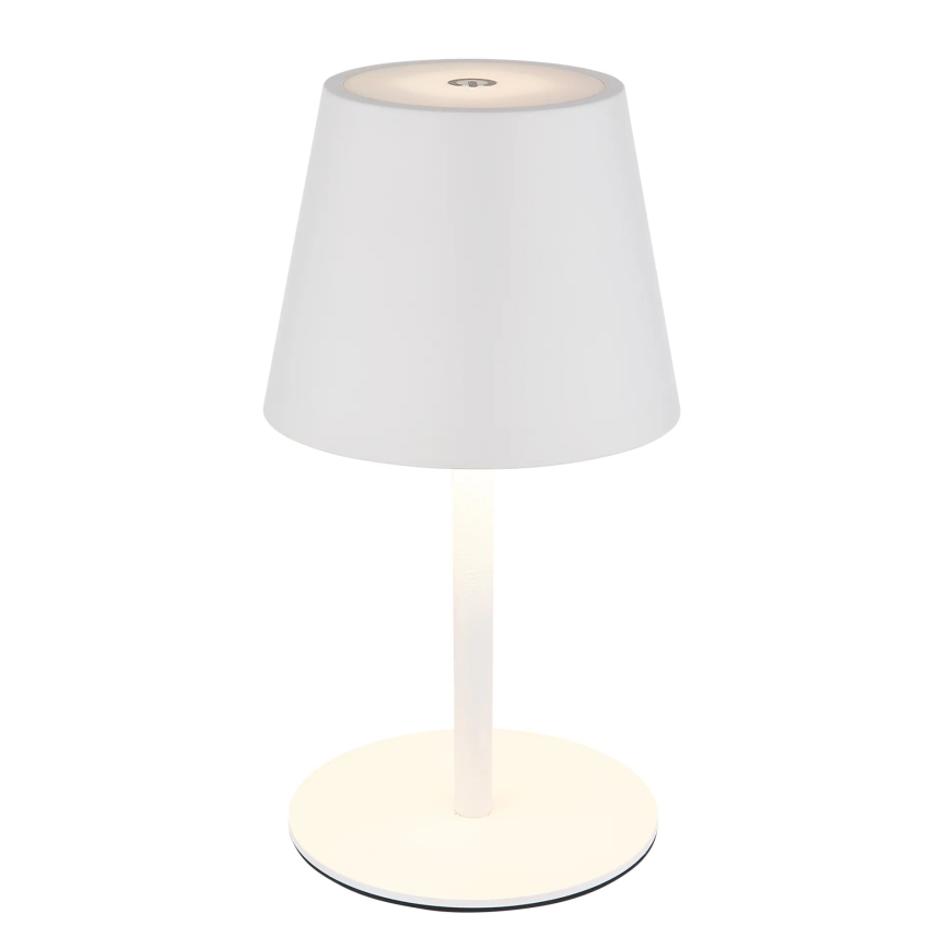 Globo - LED fényerőszabályozható érintésvezérlésű újratölthető kültéri asztali lámpa 3 az 1-ben LED/3W/5V 3000/4000/5000K IP54 1800 mAh fehér