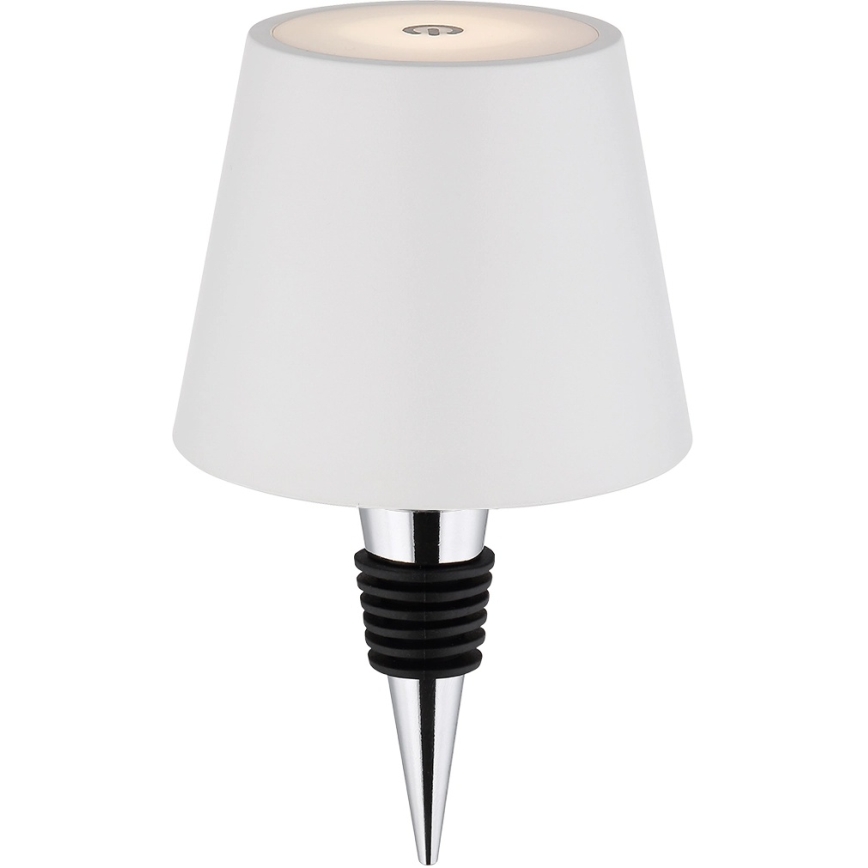 Globo - LED fényerőszabályozható érintésvezérlésű újratölthető kültéri asztali lámpa 3 az 1-ben LED/3W/5V 3000/4000/5000K IP54 1800 mAh fehér