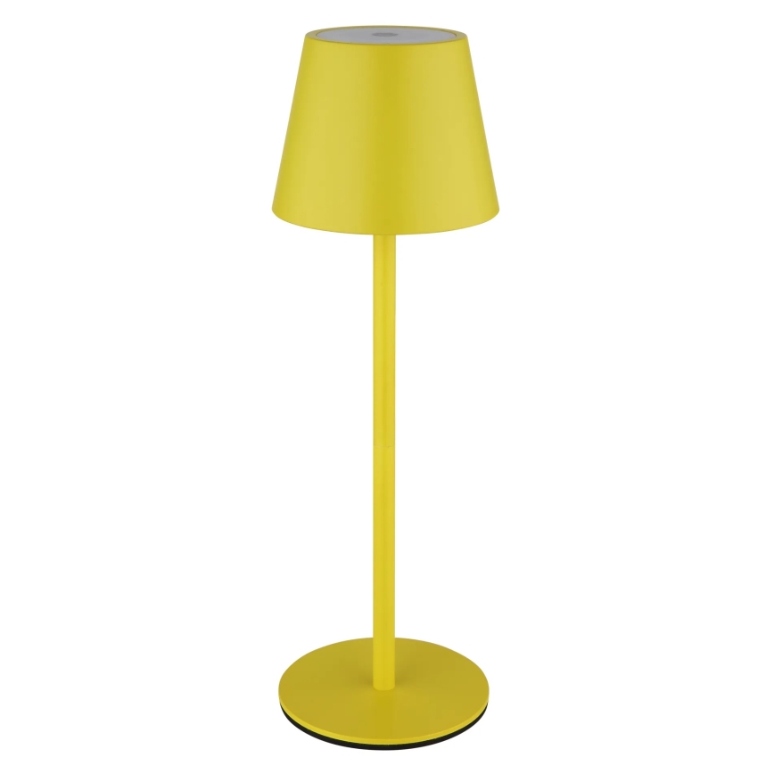 Globo - LED fényerőszabályozható, érintésvezérlésű, tölthető kültéri asztali lámpa 3 az 1-ben LED/3W/5V 3000/4000/5000K IP54 1800 mAh sárga