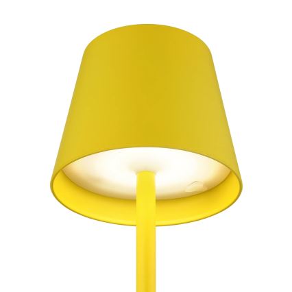 Globo - LED fényerőszabályozható, érintésvezérlésű, tölthető kültéri asztali lámpa 3 az 1-ben LED/3W/5V 3000/4000/5000K IP54 1800 mAh sárga