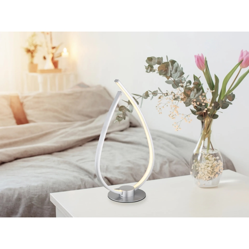 Globo - LED asztali lámpa 6W/230V ezüst