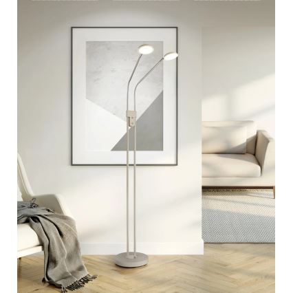 Globo - Dimmelhető LED állólámpa 2xLED/6,5W/230V 2700/3350/4000K bézs