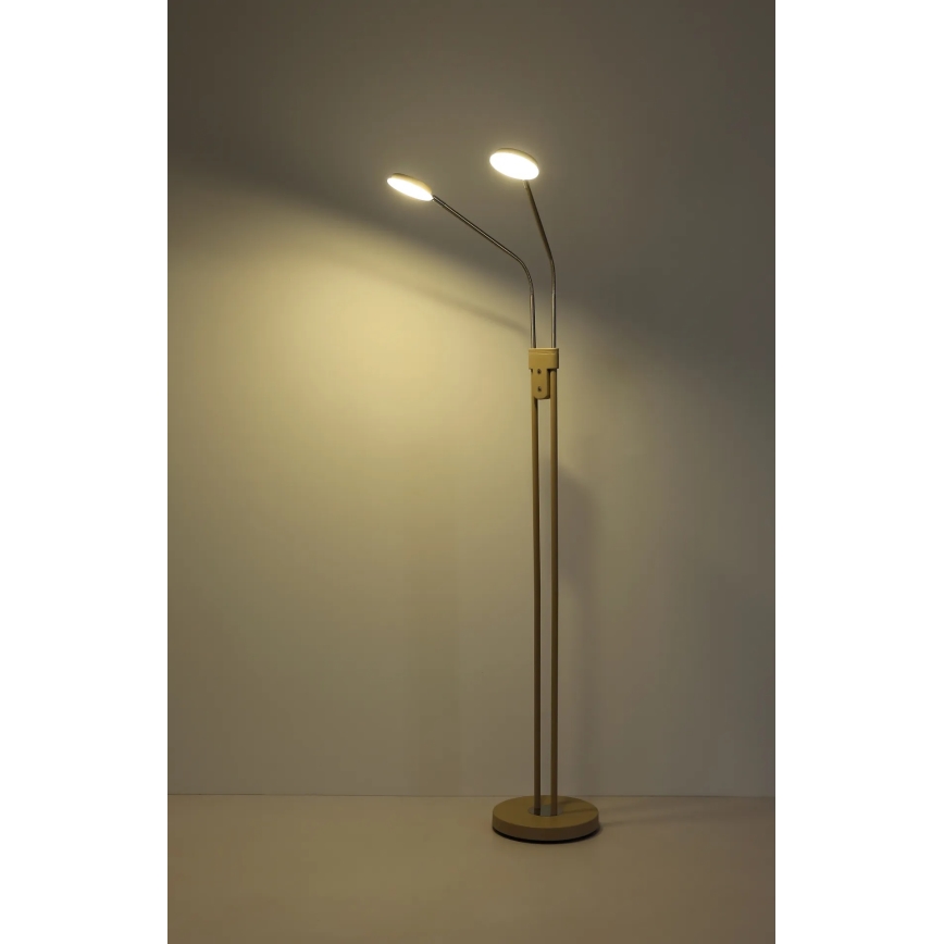 Globo - Dimmelhető LED állólámpa 2xLED/6,5W/230V 2700/3350/4000K bézs