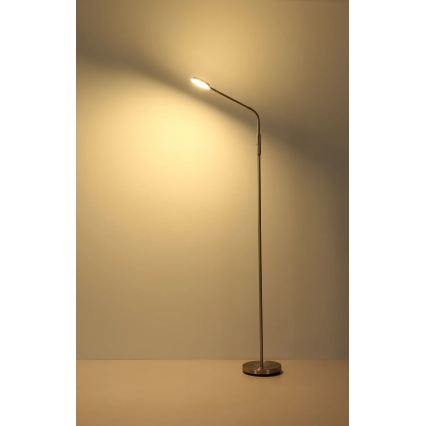 Globo - Dimmelhető érintésvezérlésű állólámpa LED/6,5W/230V 2700/3350/4000K matt króm
