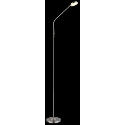 Globo - Dimmelhető érintésvezérlésű állólámpa LED/6,5W/230V 2700/3350/4000K matt króm