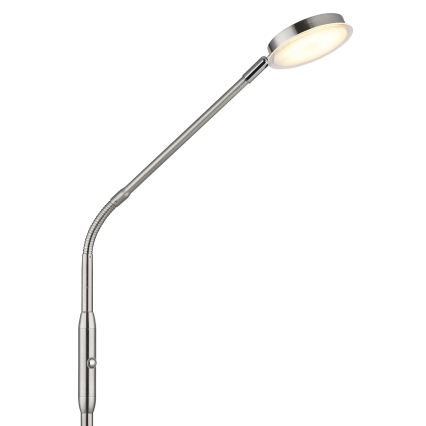 Globo - Dimmelhető érintésvezérlésű állólámpa LED/6,5W/230V 2700/3350/4000K matt króm