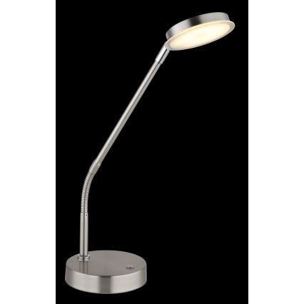 Globo - LED Dimmelhető érintésvezérlésű asztali lámpa LED/6,5W/230V 2700/3350/4000K matt króm