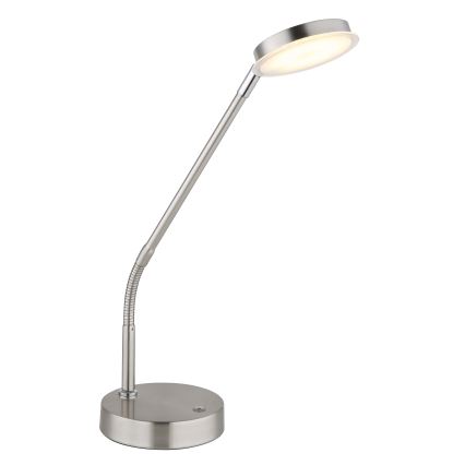 Globo - LED Dimmelhető érintésvezérlésű asztali lámpa LED/6,5W/230V 2700/3350/4000K matt króm