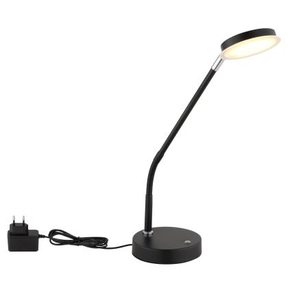 Globo - LED Fényerőszabályozható érintésvezérelt asztali lámpa LED/6,5W/230V 2700/3350/4000K fekete
